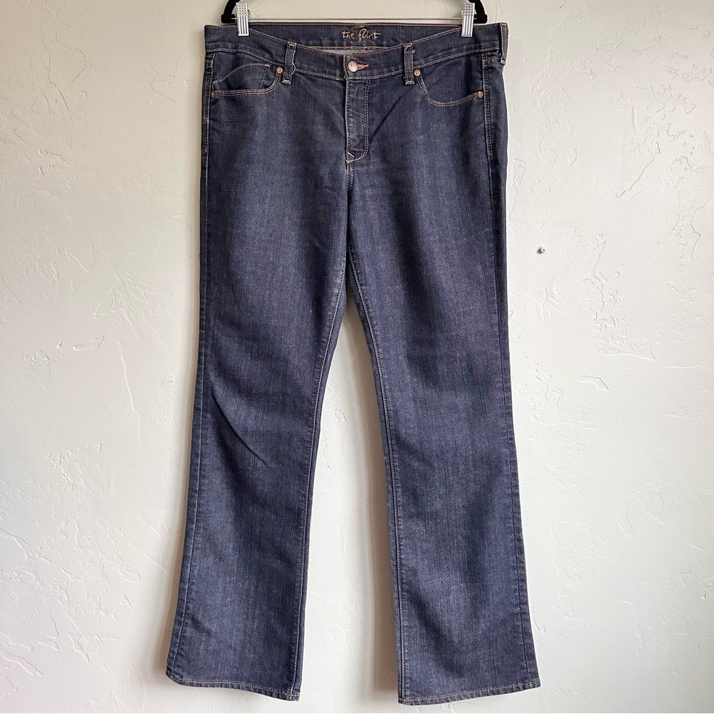 Old Navy Women's The Flirt Blue Boot Cut Denim Jeans Size 14 Long EUC